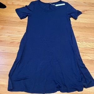 WNEEDU Women's Summer Casual T Shirt Dresses with Pockets Size Small